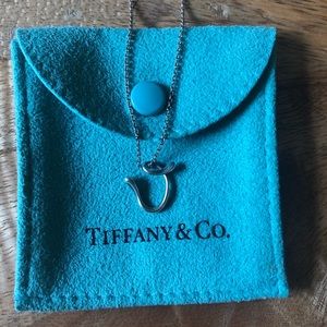 Tiffany & Co. Letter “V” necklace
